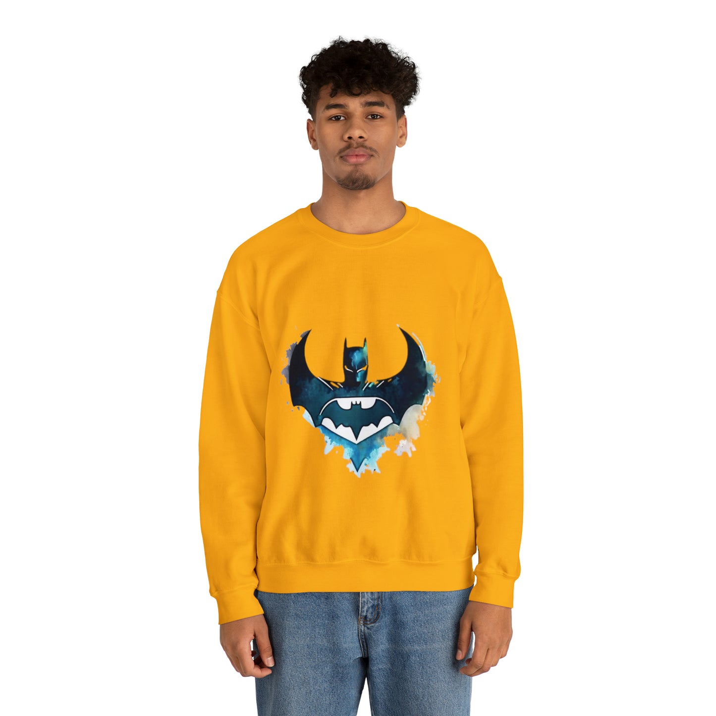 Watercolor Batman Crewneck Sweatshirt