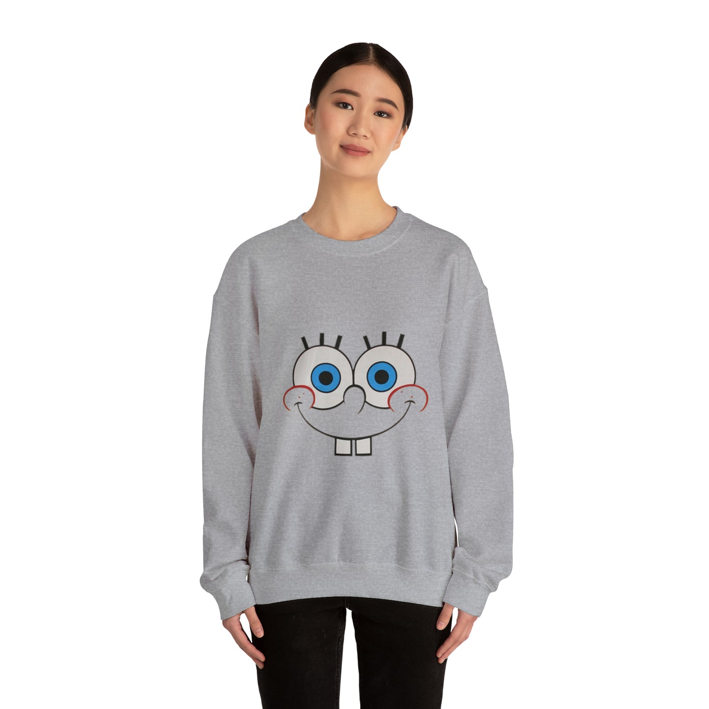 Spongebob Face Unisex Heavy Blend™ Crewneck Sweatshirt